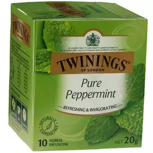 Picture of TWININGS PURE PEPPERMINT TEA BAGS PACK 10