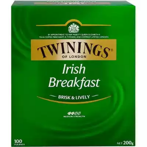 Picture of TWININGS CLASSICS IRISH BREAKFAST TEA BAGS PACK 100