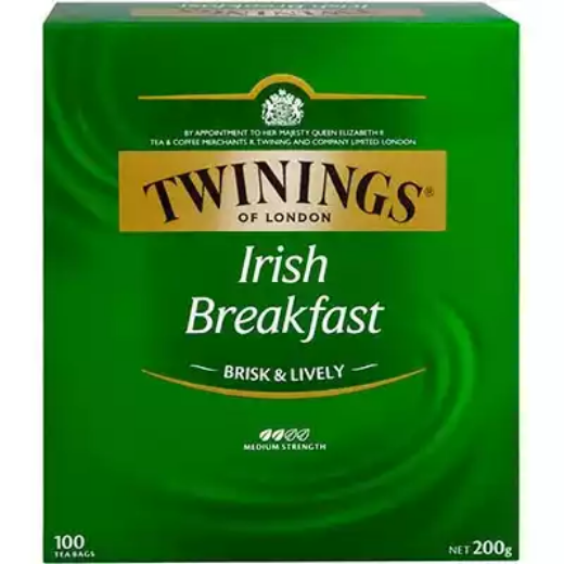 Picture of TWININGS CLASSICS IRISH BREAKFAST TEA BAGS PACK 100