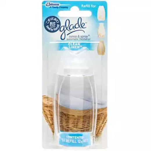 Picture of GLADE SENSE AND SPRAY CLEAN LINEN REFILL 12G