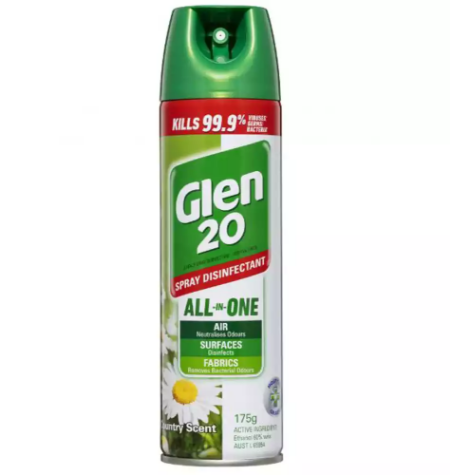 Picture of GLEN 20 DISINFECTANT SPRAY ORIGINAL SCENT 175G