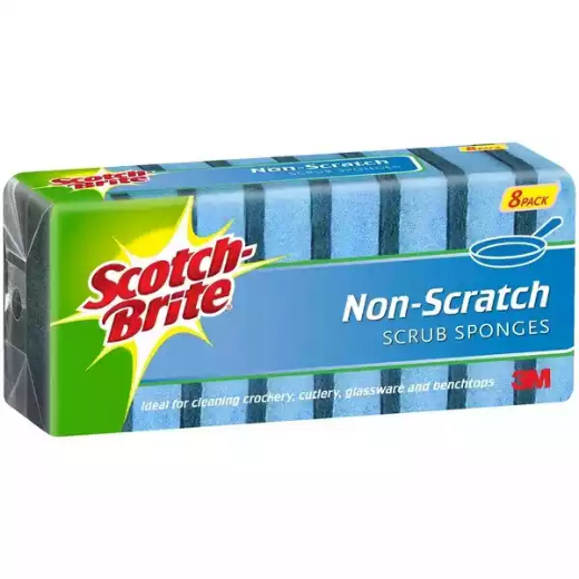 Picture of SCOTCH-BRITE NON-SCRATCH SCRUB SCOURER SPONGE PACK 8