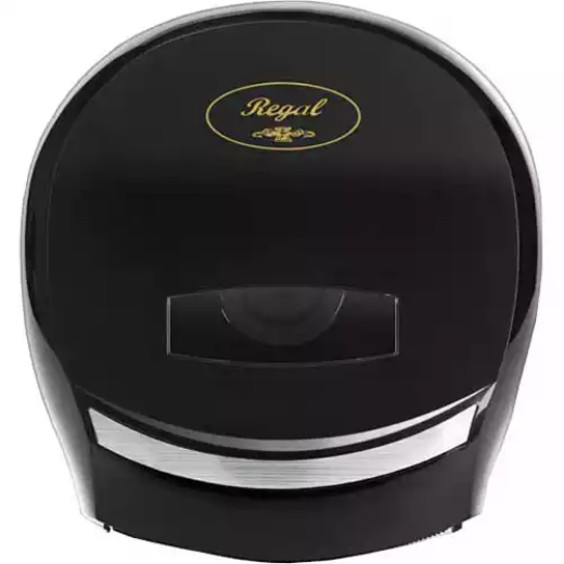 Picture of REGAL JUMBO TOILET ROLL DISPENSER SINGLE ABS BLACK