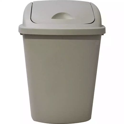 Picture of ITALPLAST HEAVY DUTY SWING TOP BIN 58 LITRE GREY