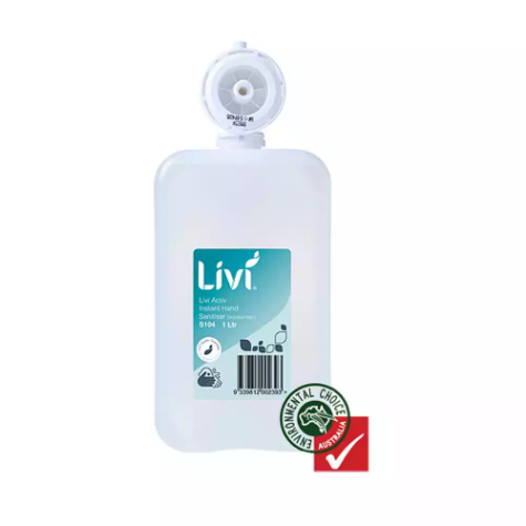 Picture of LIVI ACTIV INSTANT HAND SANITISER ALCOHOL FREE 1L CARTON 6