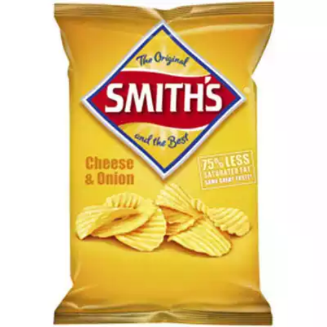 Picture of SMITHS CRISPS CRINKLE CUT CHEESE AND ONION 170G