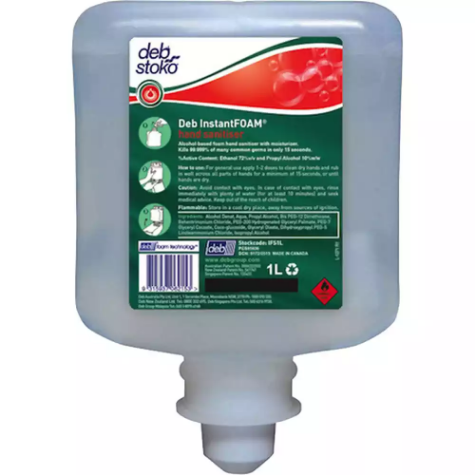 Picture of DEB INSTANT FOAMING HAND SANITISER CARTRIDGE 1 LITRE CARTON 6