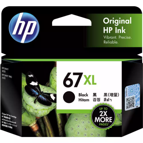 Picture of HP 3YM57AA 67XL INK CARTRIDGE HIGH YIELD BLACK