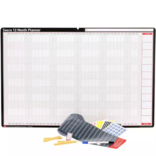 Picture of SASCO UNDATED 12 MONTH PLANNER 910 X 605MM