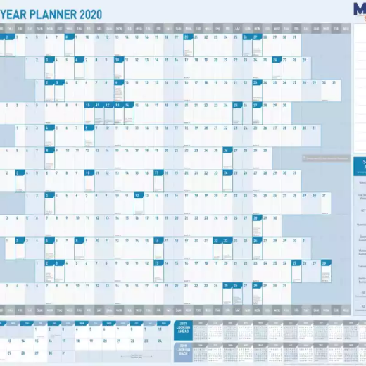 Picture of SASCO PERPETUAL YEAR PLANNER KIT 855 X 630MM