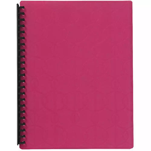 Picture of MARBIG DISPLAY BOOK REFILLABLE 20 POCKET A4 PINK