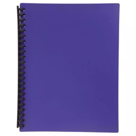 Picture of MARBIG DISPLAY BOOK REFILLABLE 20 POCKET A4 PURPLE