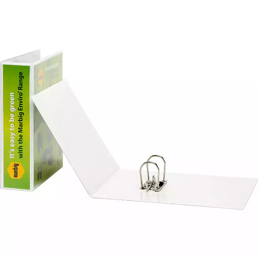 Picture of MARBIG CLEARVIEW LEVER ARCH FILE 75MM A4 WHITE