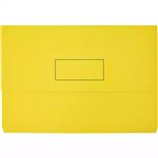 Picture of MARBIG SLIMPICK DOCUMENT WALLET FOOLSCAP YELLOW