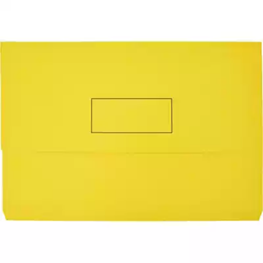 Picture of MARBIG SLIMPICK DOCUMENT WALLET FOOLSCAP YELLOW