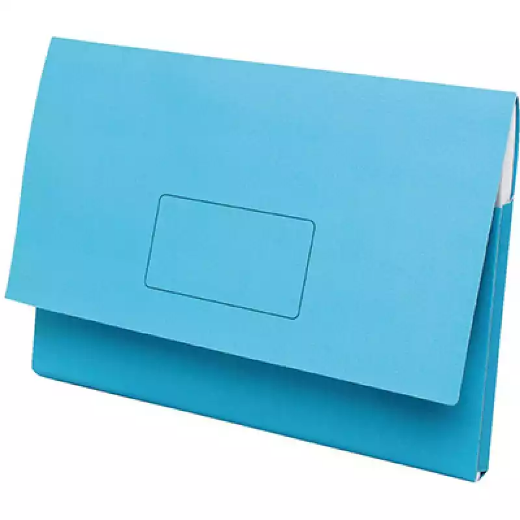 Picture of MARBIG SLIMPICK DOCUMENT WALLET FOOLSCAP BLUE