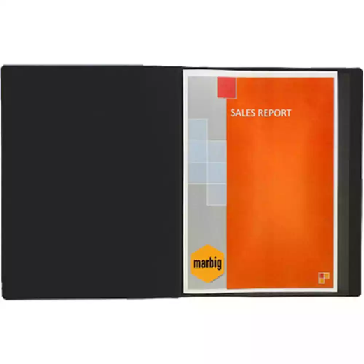 Picture of MARBIG CLEARVIEW DISPLAY BOOK NON-REFILABLE 50 POCKET A4 BLACK