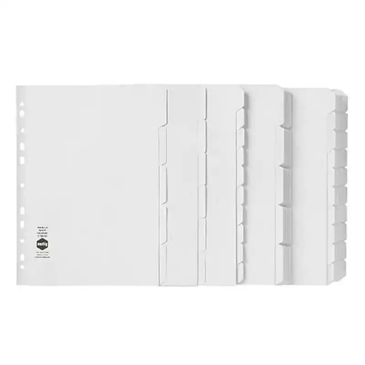 Picture of MARBIG DIVIDER MANILLA 10-TAB A4 WHITE