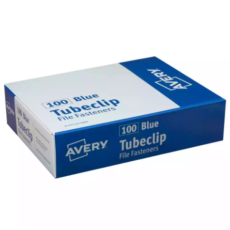 Picture of AVERY 44009B TUBECLIP BLUE BOX 100