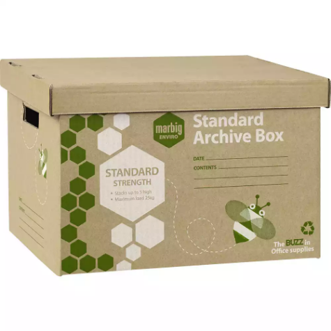 Picture of MARBIG ENVIRO ARCHIVE BOX 420 X 315 X 260MM CARTON 20