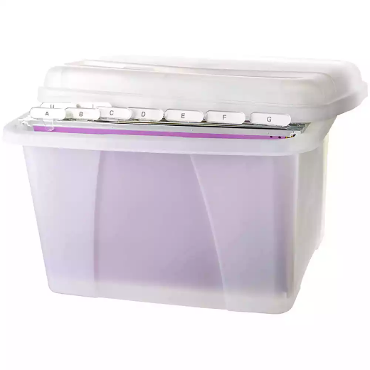 Picture of CRYSTALFILE PORTA STORAGE BOX 32 LITRE CLEAR