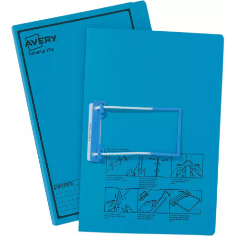 Picture of AVERY 84422 TUBECLIP FILE FOOLSCAP BLUE