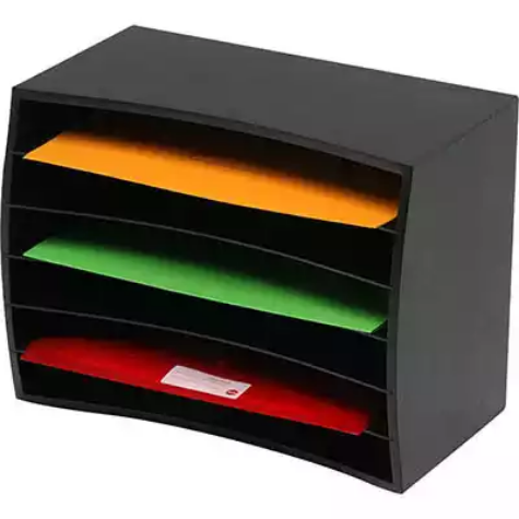 Picture of MARBIG DESKTOP ORGANISERS WOODEN 6 TIER BLACK