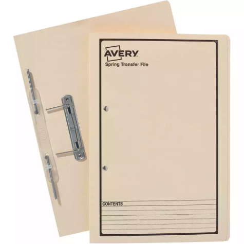 Picture of AVERY 86804 SPRING TRANSFER FILE FOOLSCAP BUFF