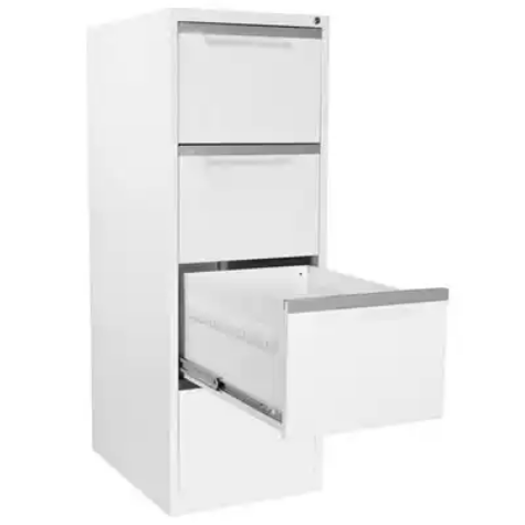 Picture of STEELCO FILING CABINET 4 DRAWER 470 X 620 X 1320MM WHITE SATIN