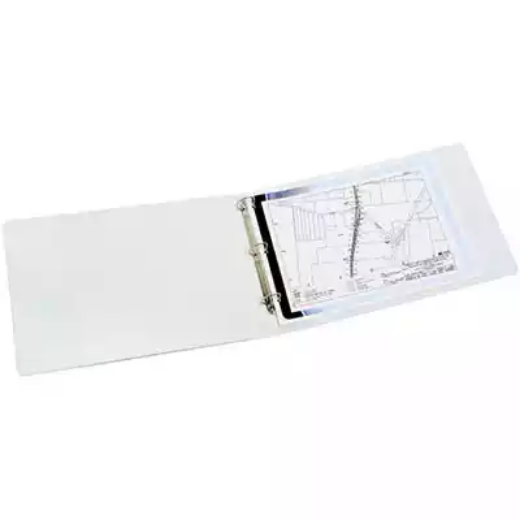 Picture of MARBIG INSERT RING BINDER PVC LANDSCAPE 3D 32MM A3 WHITE