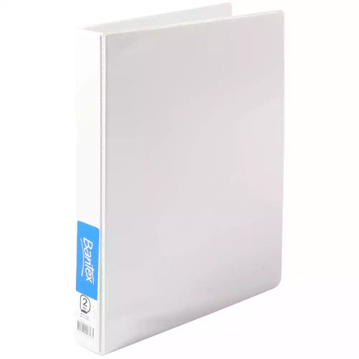 Picture of BANTEX INSERT RING BINDER PP 2D 25MM A4 WHITE