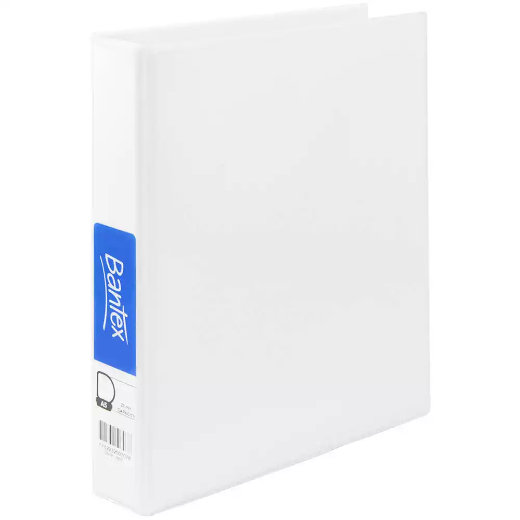 Picture of BANTEX INSERT RING BINDER 2D 25MM A5 WHITE