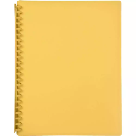 Picture of MARBIG DISPLAY BOOK REFILLABLE 20 POCKET A4 YELLOW