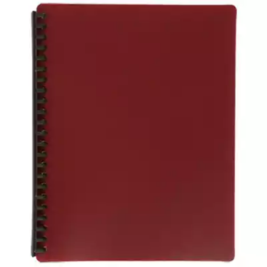 Picture of MARBIG DISPLAY BOOK REFILLABLE 20 POCKET A4 MAROON