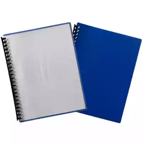 Picture of MARBIG DISPLAY BOOK REFILLABLE 20 POCKET A4 CLEAR/BLUE