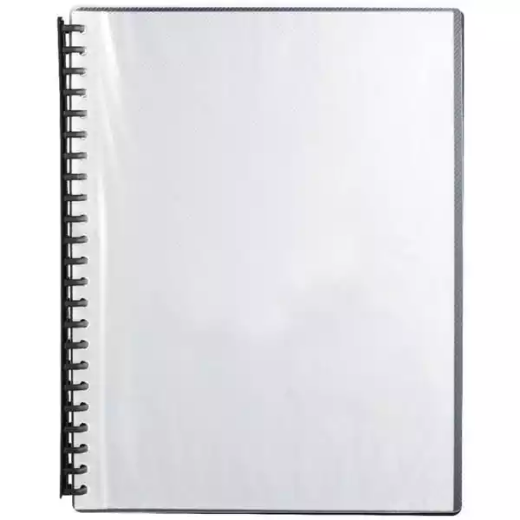 Picture of MARBIG DISPLAY BOOK REFILLABLE 20 POCKET A4 CLEAR/BLACK