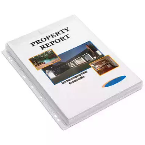 Picture of MARBIG PROFESSIONAL SHEET PROTECTORS AND FLAP A4 CLEAR PACK 10