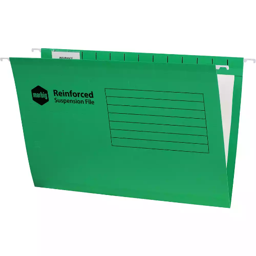 Picture of MARBIG SUSPENSION FILES FOOLSCAP GREEN BOX 25