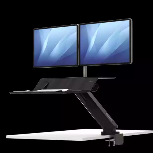 Picture of FELLOWES LOTUS RT SIT STAND WORKSTATION DUAL MONITOR 901 X 603MM BLACK