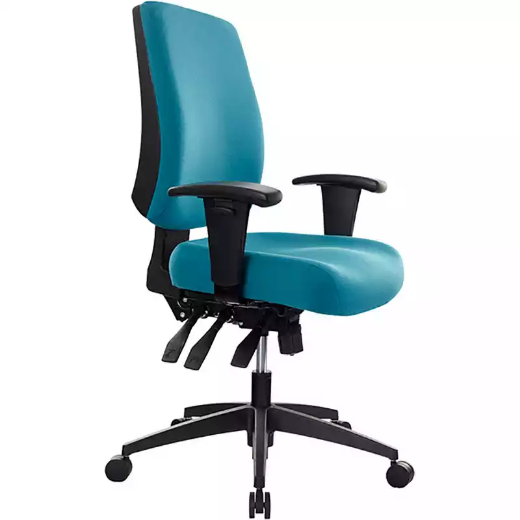 Picture of BURO TIDAL CHAIR MEDIUM BACK ARMS TEAL