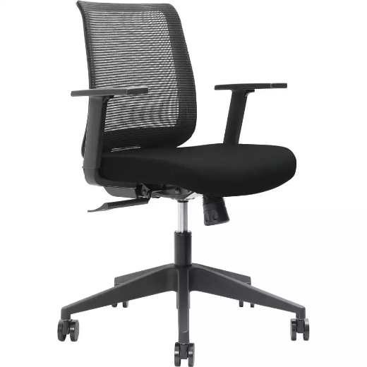 Picture of BRINDIS TASK CHAIR LOW MESH BACK NYLON BASE ARMS ONYX