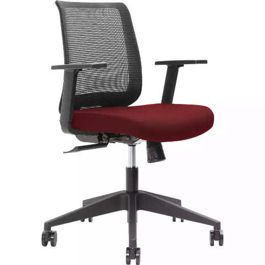 Picture of BRINDIS TASK CHAIR LOW MESH BACK NYLON BASE ARMS SCARLET