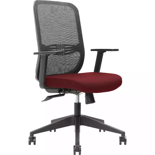 Picture of BRINDIS TASK CHAIR HIGH MESH BACK NYLON BASE ARMS SCARLET