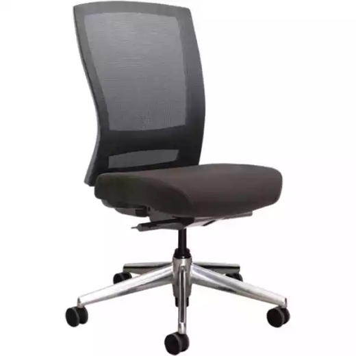 Picture of BURO MENTOR TASK CHAIR HIGH MESH BACK ALUMINIUM BASE BLACK