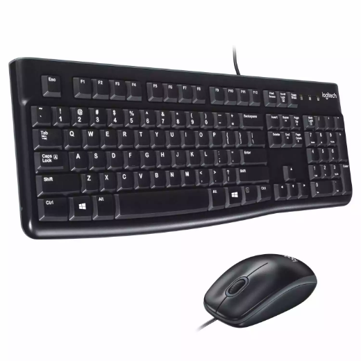 Picture of LOGITECH MK120 WIRED KEYBOARD AND MOUSE COMBO BLACK