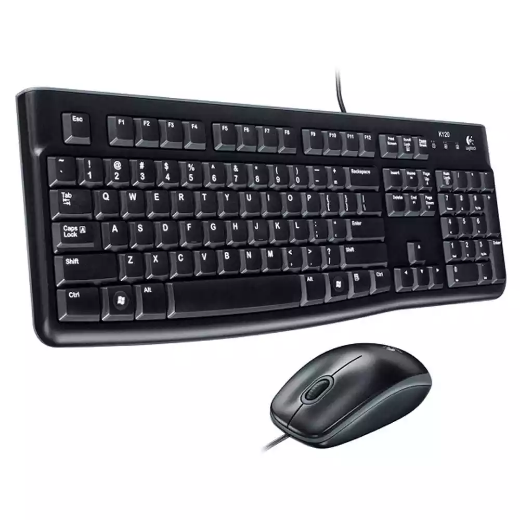 Picture of LOGITECH MK120 WIRED KEYBOARD AND MOUSE COMBO BLACK