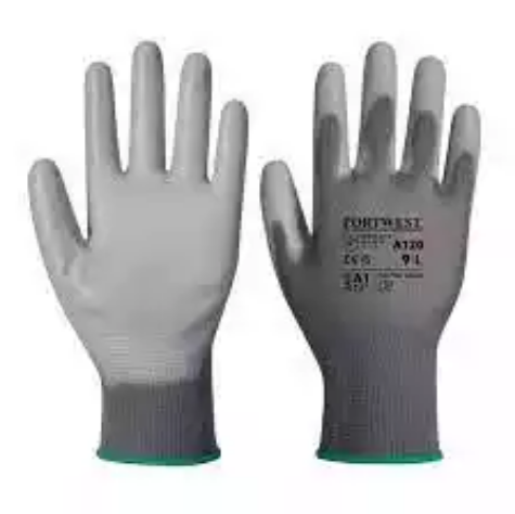 Picture of PORTWEST A120 PU PALM GLOVE GREY S