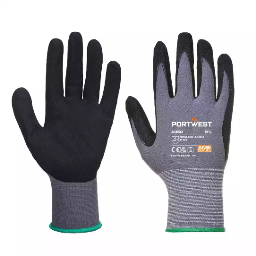 Picture of PORTWEST A350 DERMIFLEX GLOVE BLACK XL