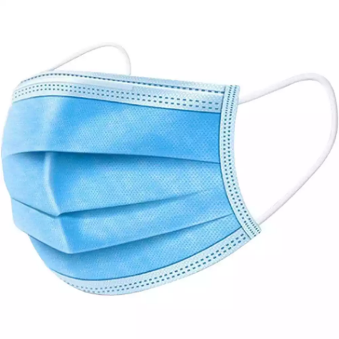 Picture of DISPOSABLE FACE MASK 3-PLY L2 LIGHT BLUE BOX 50