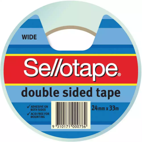 Picture of SELLOTAPE DOUBLE SIDED TAPE WIDE 24MM X 33M